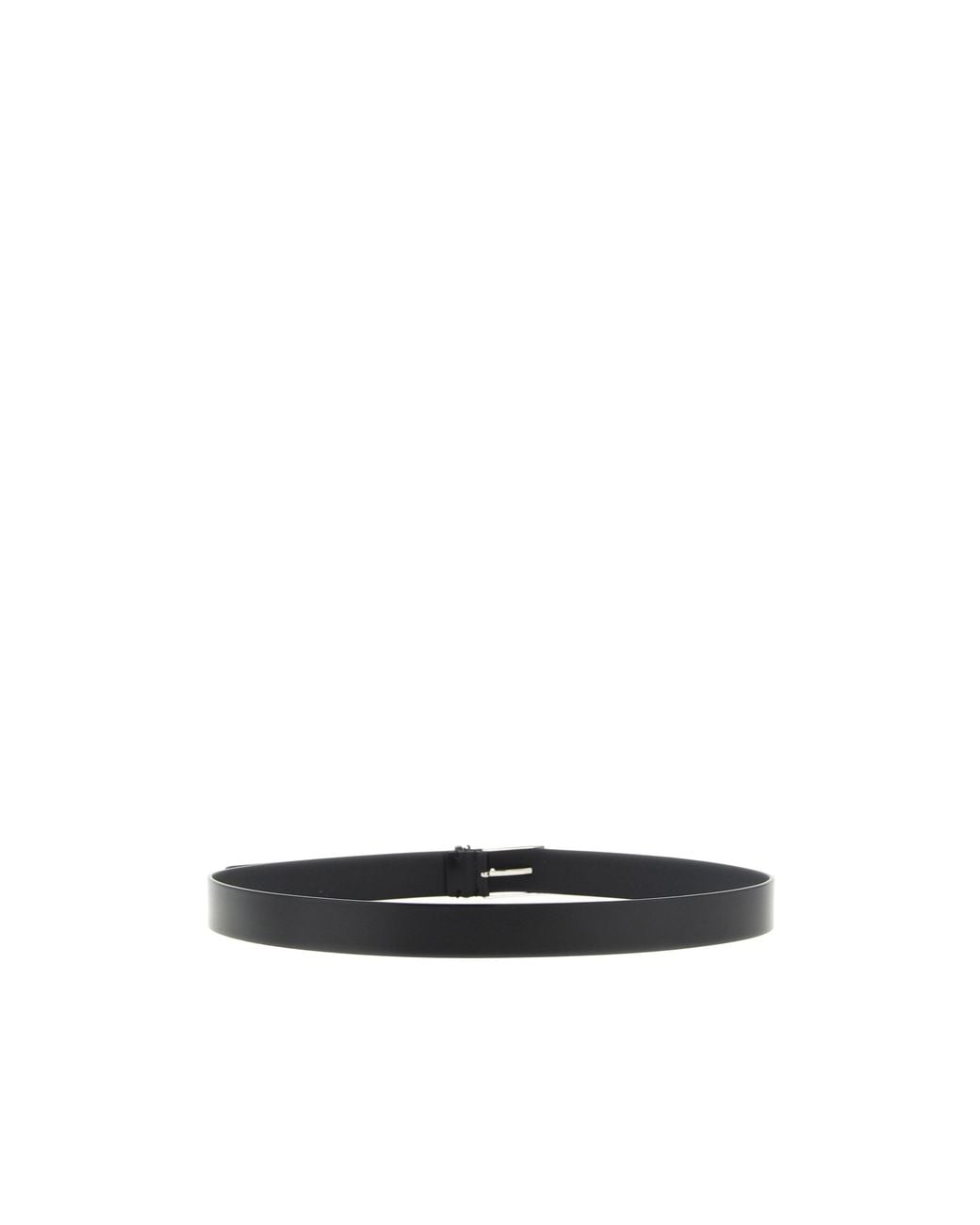 Tom Ford White T Logo Leather Belt for men