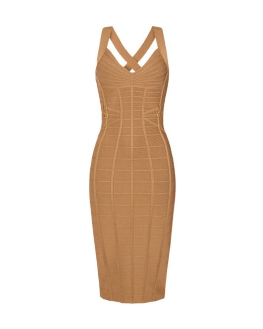 Elisabetta Franchi Brown Midi Dresses