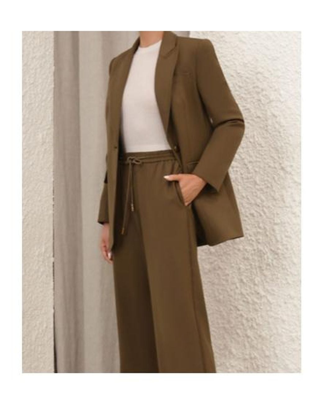 Zimmermann Brown Crush Single Breasted Jacket