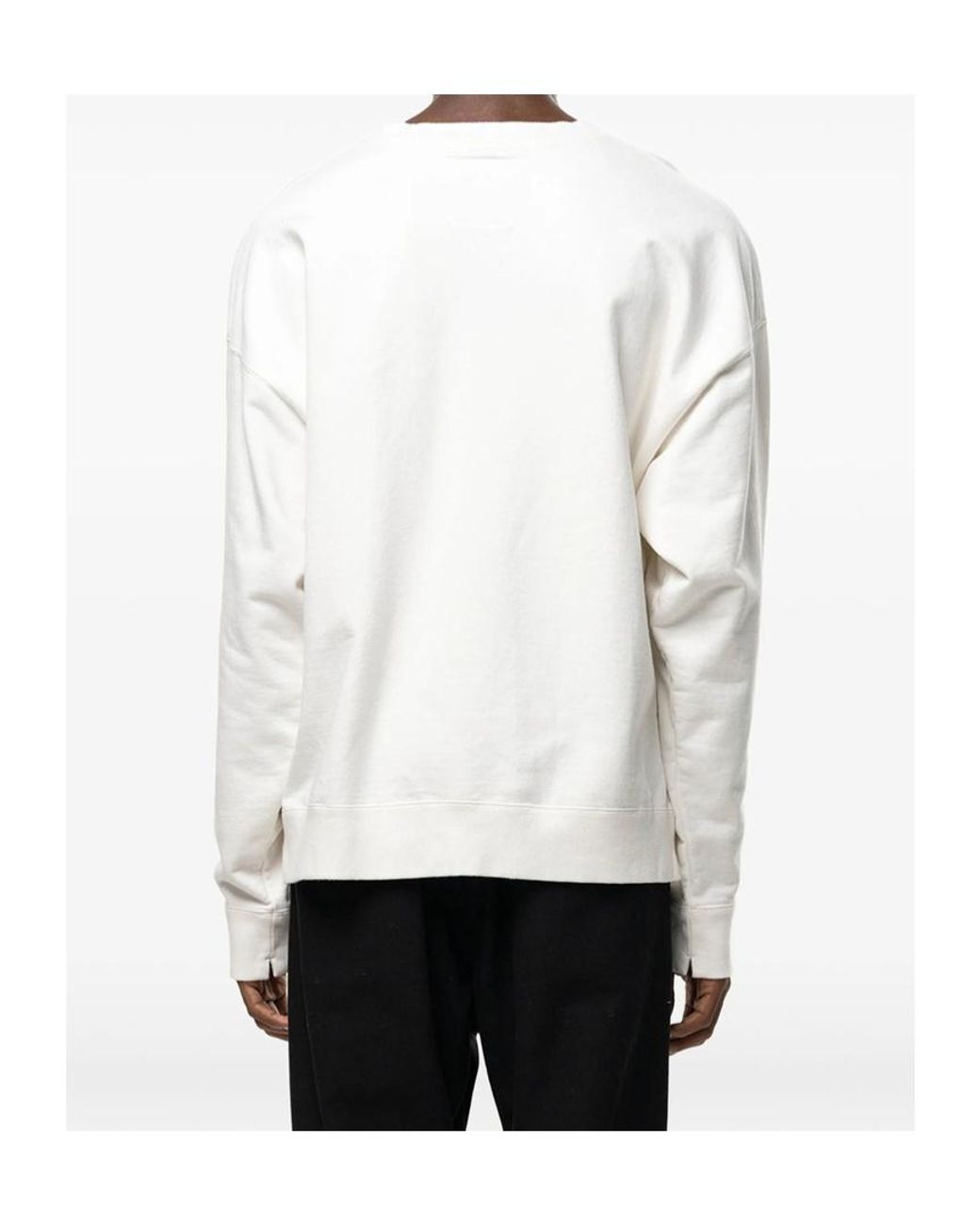 Maison Mihara Yasuhiro White Cat Printed Sweatshirt for men