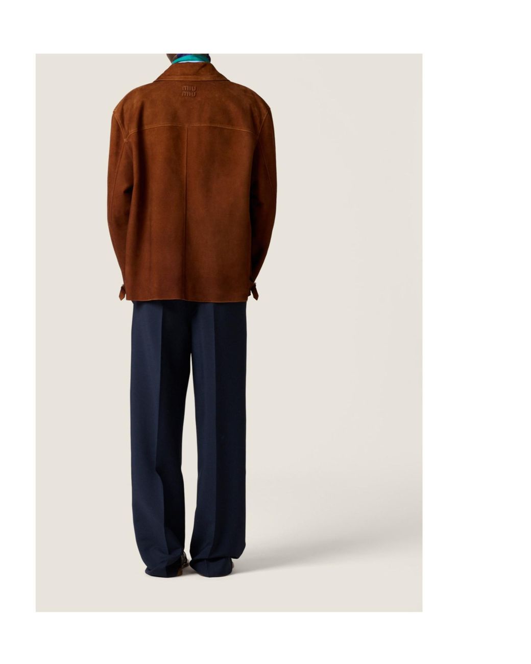Miu Miu Brown Waxed Suede Jacket
