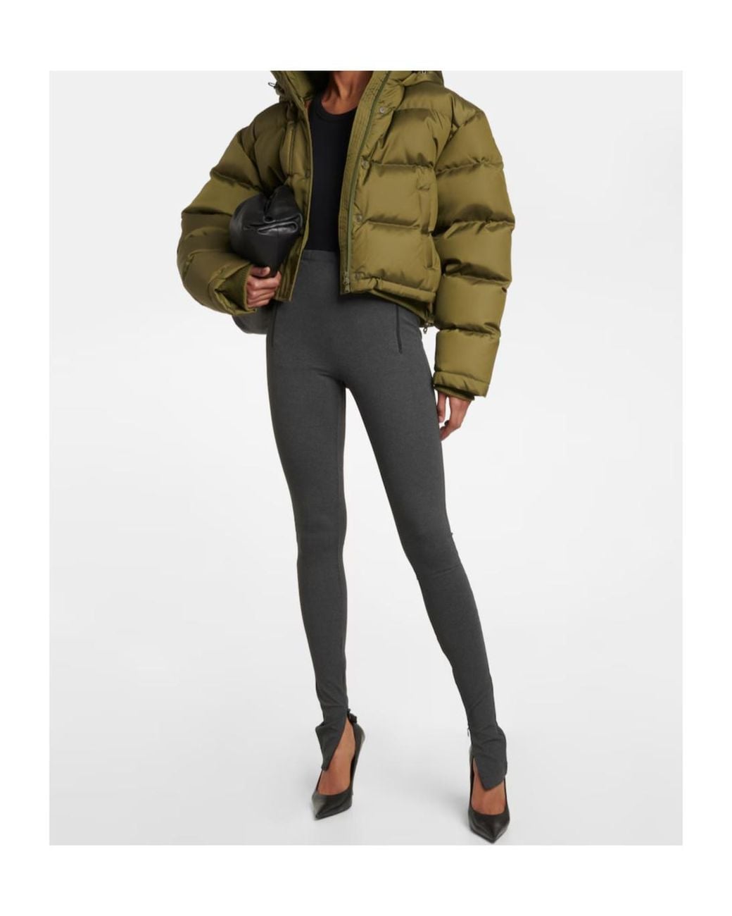 Wardrobe NYC Gray High-Waisted Skinny Casual Pants