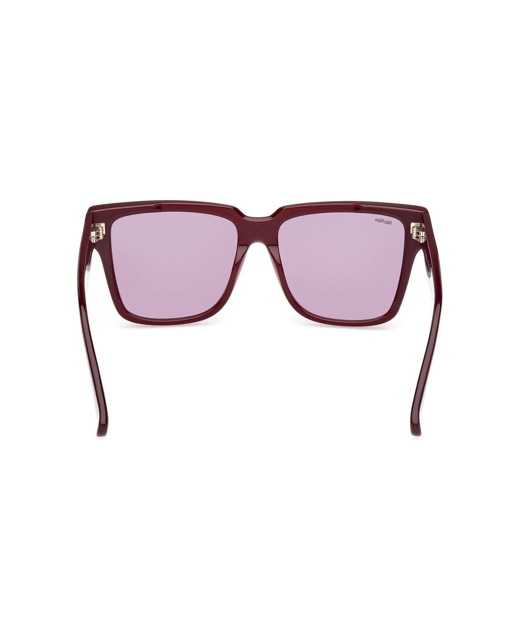 Max Mara Purple Square Frame Sunglasses