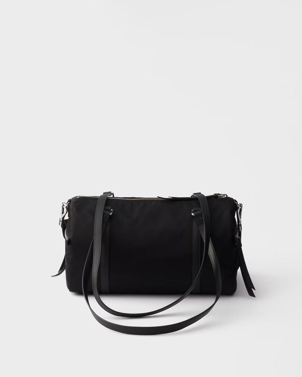 Prada Black Large Zipped Duffel Bag