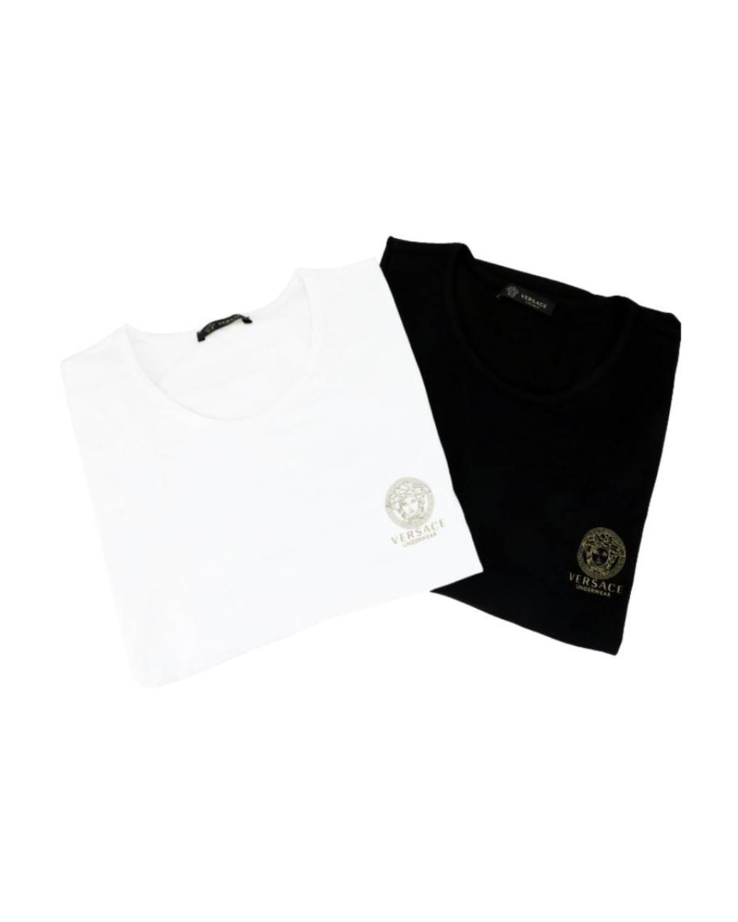 Versace Black 2-Pack Crewneck T-Shirts for men