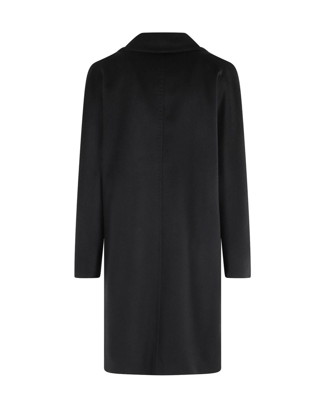 Max Mara Black Studio Agenda Double-Breasted Long Coat