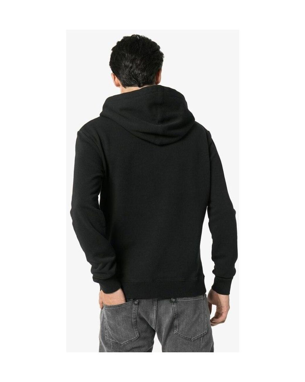 Saint Laurent Black Star Logo Hoodie for men