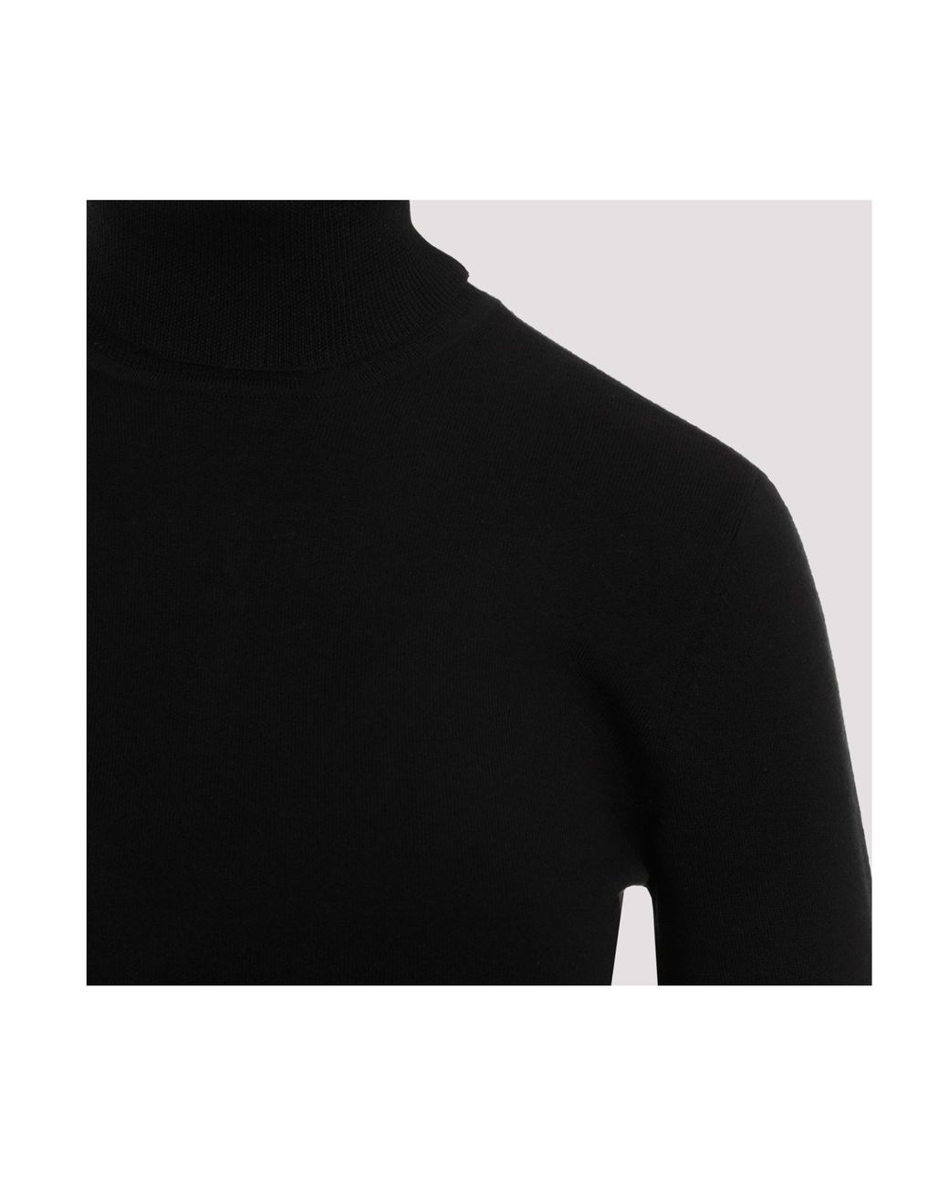 Gabriela Hearst Black Turtleneck Knit Top