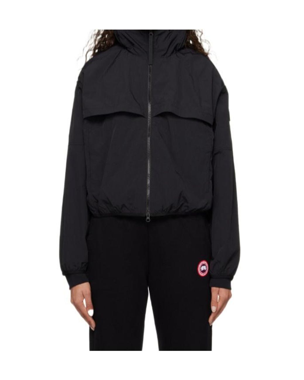 Canada Goose Black Sinclair Wind Hooded Jacket
