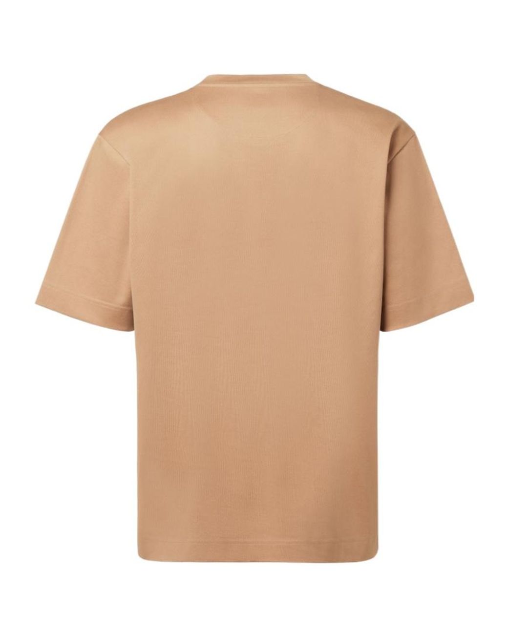 Fendi Natural Logo Printed Crewneck T-Shirt for men