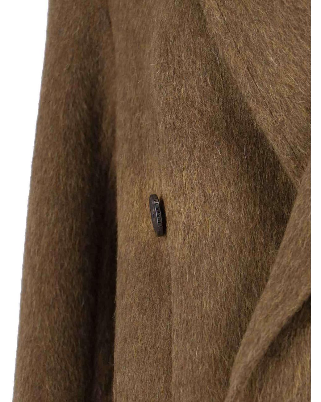 Phoebe Philo Brown Wool Double-Breasted Coat