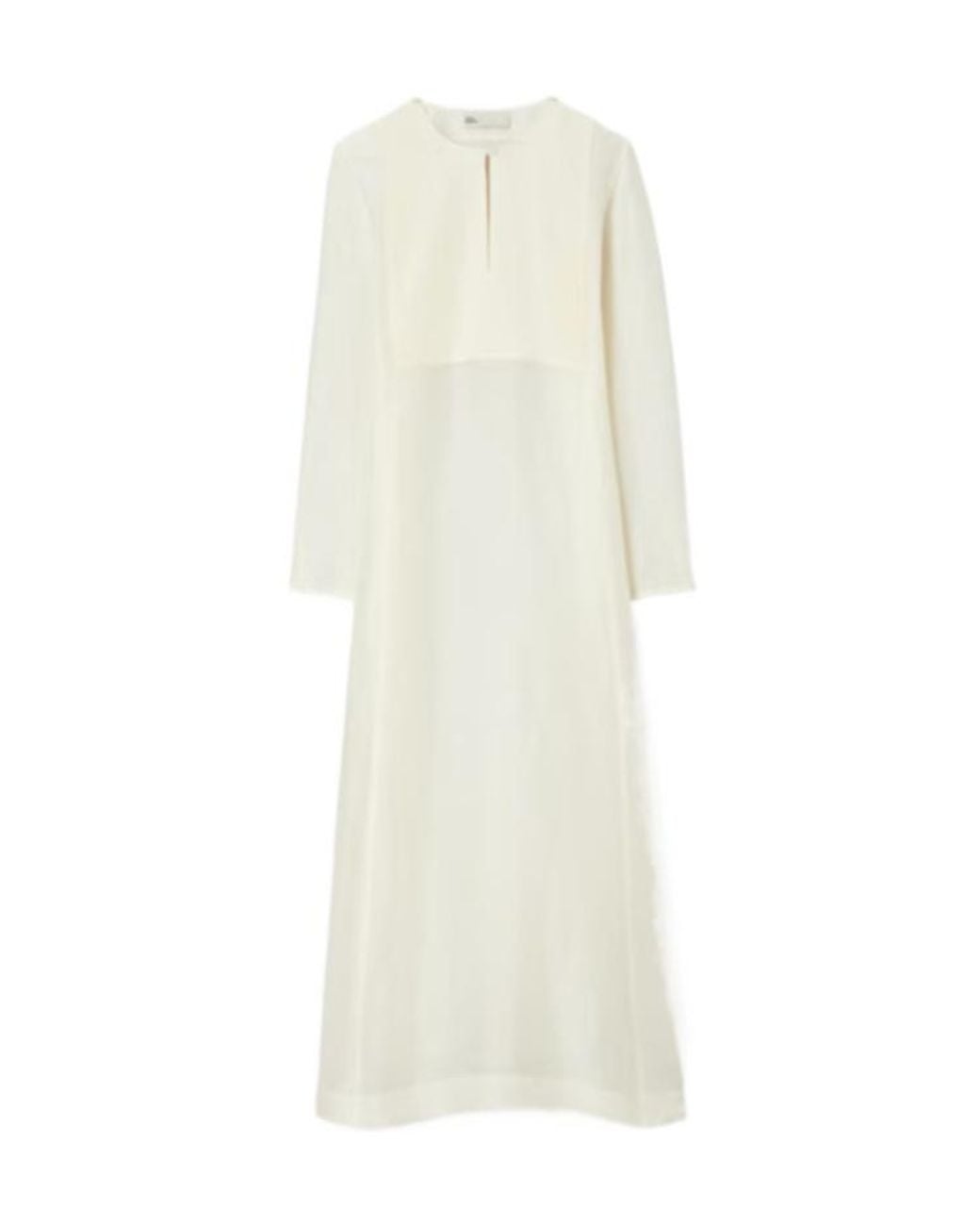 Tory Burch White トリーバーチ プリーツ カフタン ドレス