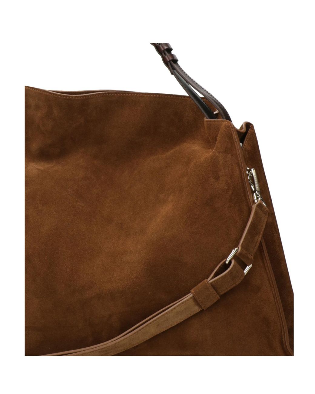 Orciani Brown Top-Handle Shoulder Bag