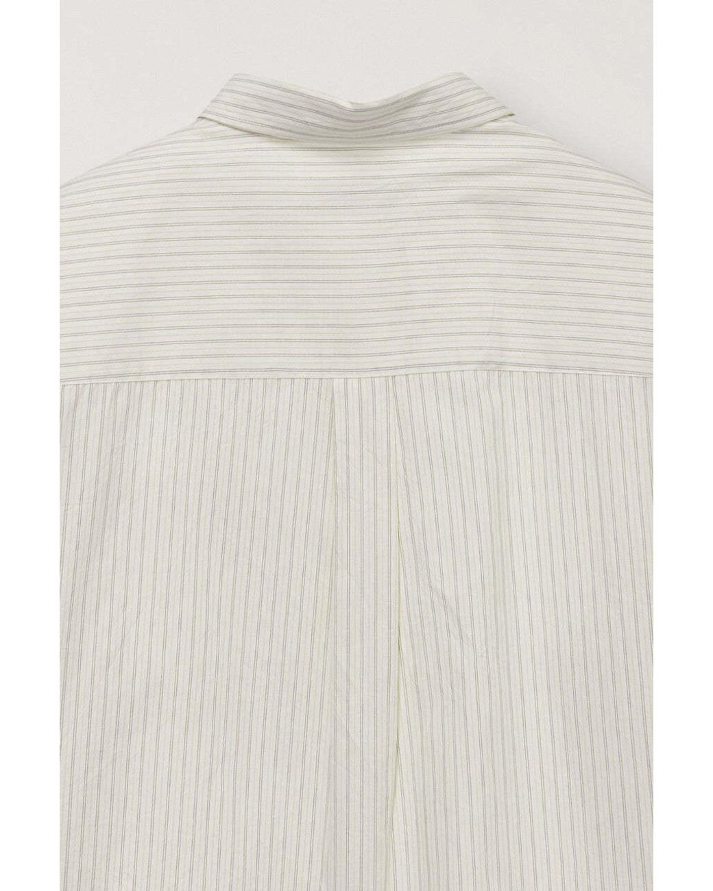DUNST White Classic Striped Shirt for men