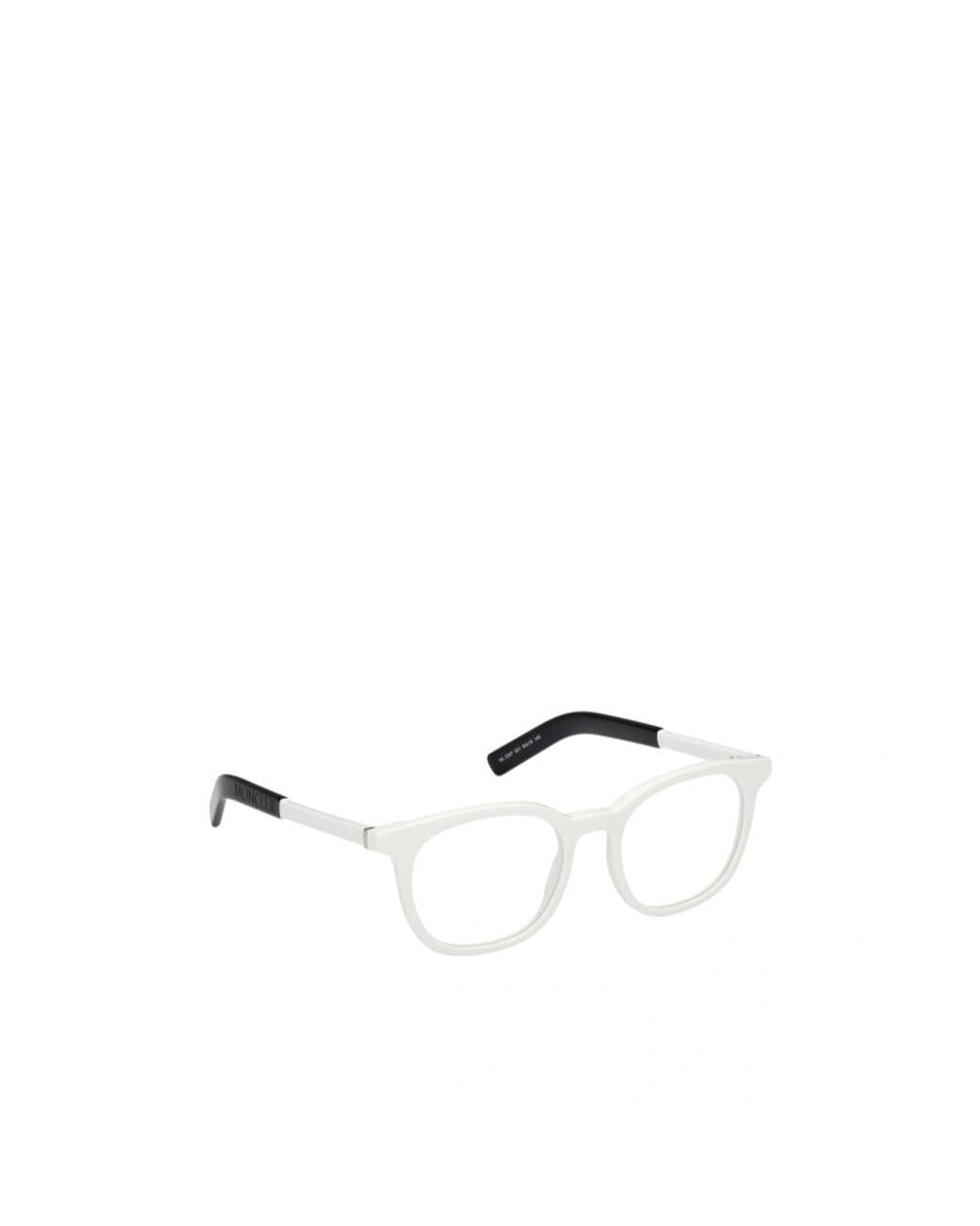 Moncler Natural Eyewear Round Frame Glasses for men