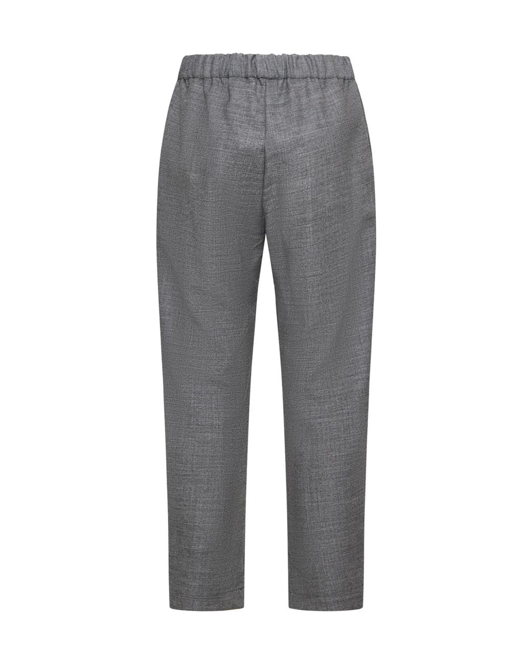Semicouture Gray Semi Couture Tapered Virgin Wool Pants