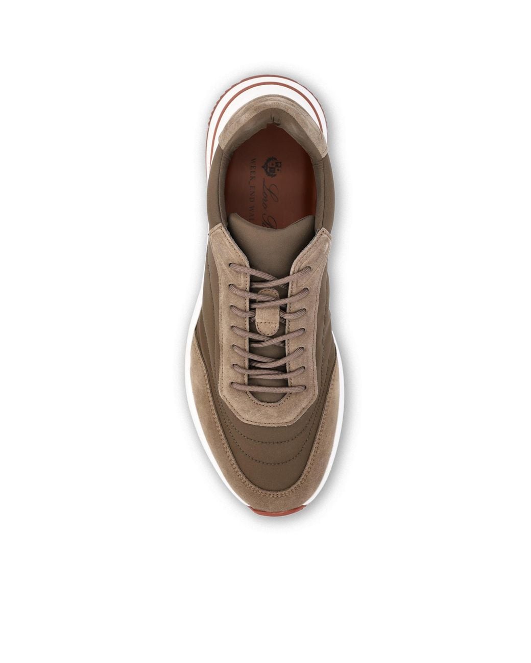 Loro Piana Brown Weekend Walk Lace-Up Sneakers for men