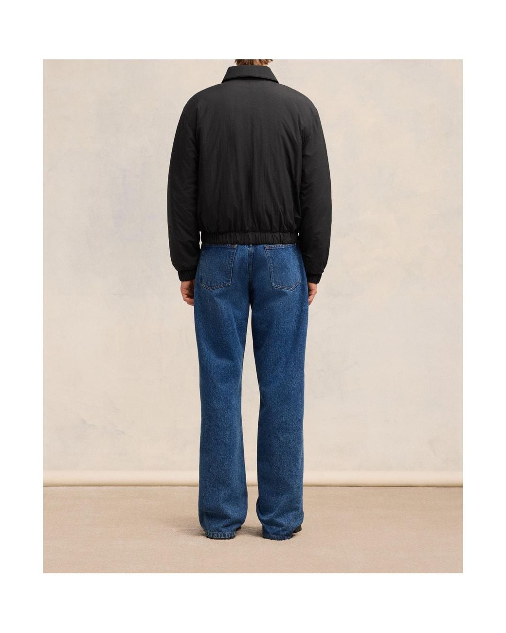 AMI Black Ami De Coeur Zip-Up Jacket for men