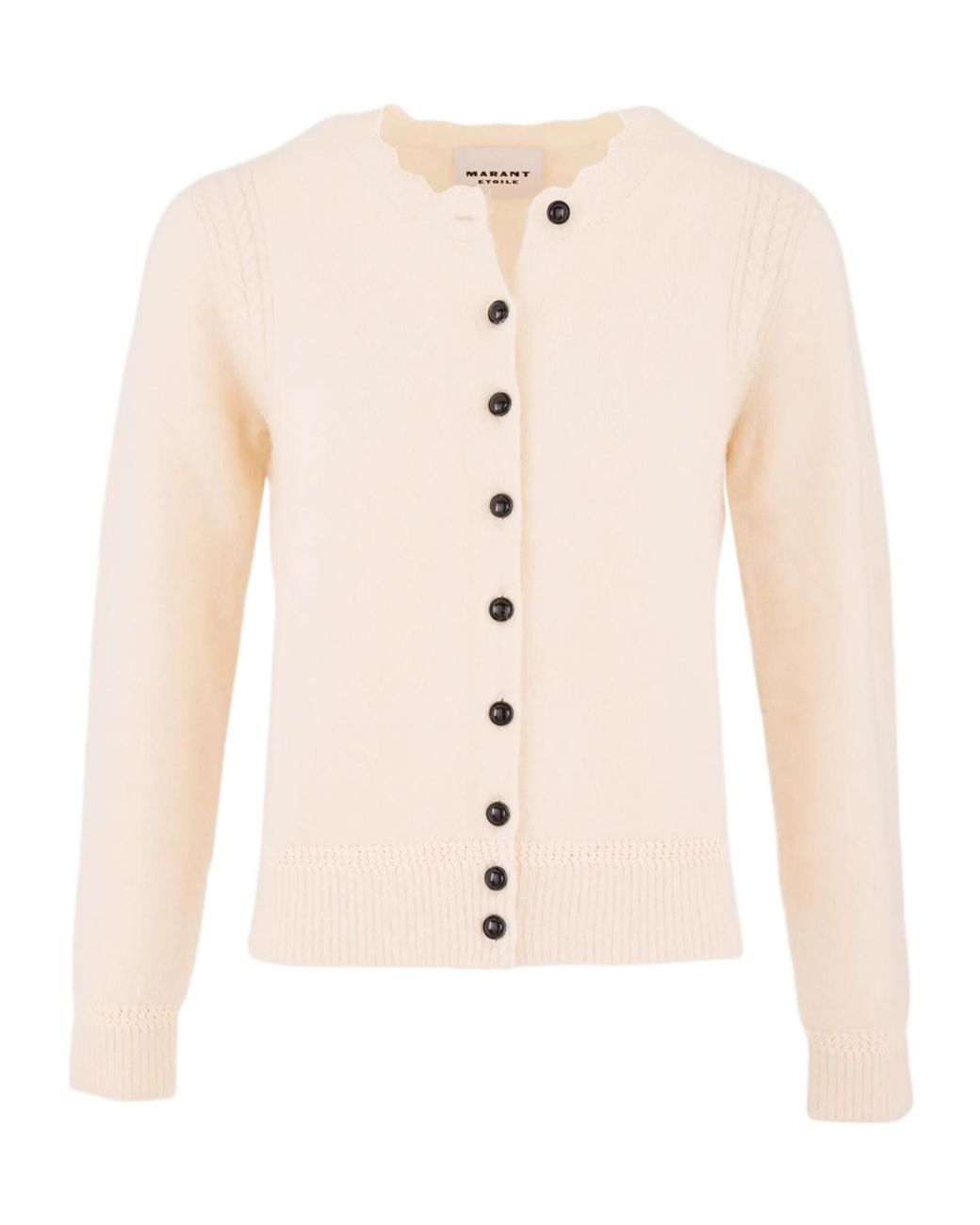 Isabel Marant Natural Étoile Naia Button-Up Cardigan