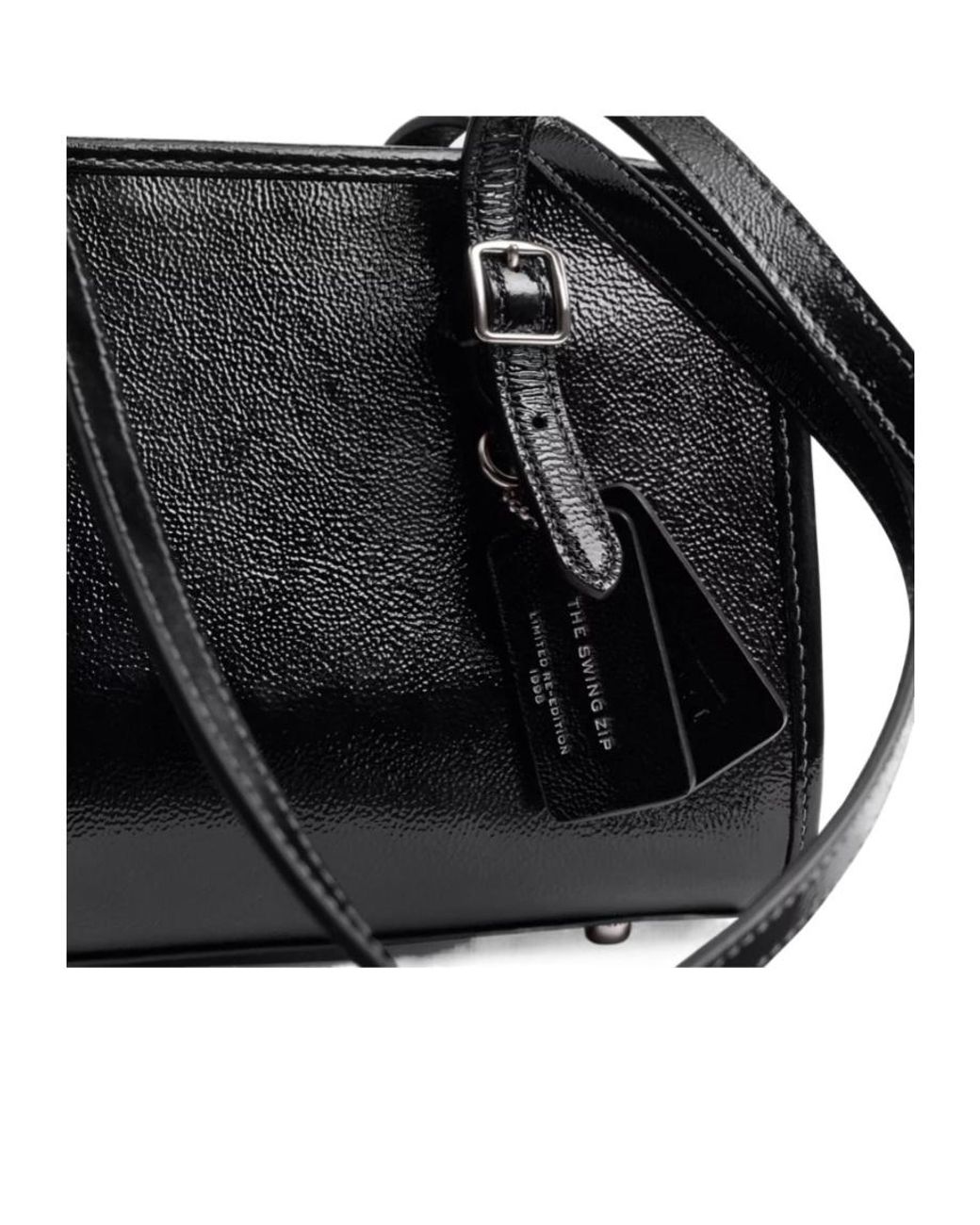 COACH Black Leather Tote Bag