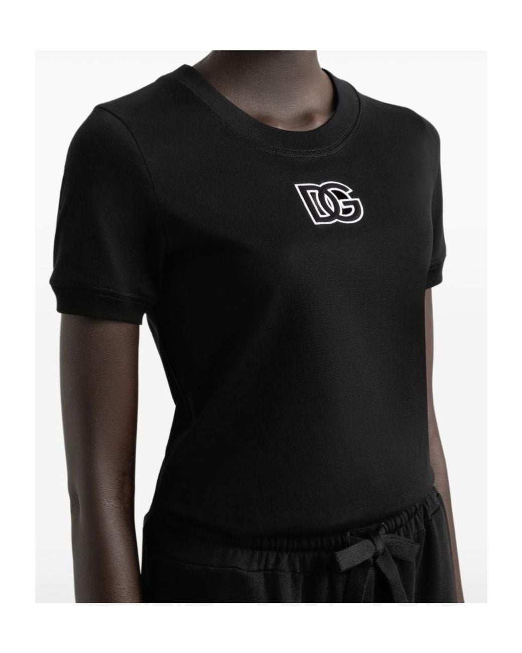 Dolce & Gabbana Black Dolce & Gabbana Cotton T-Shirts