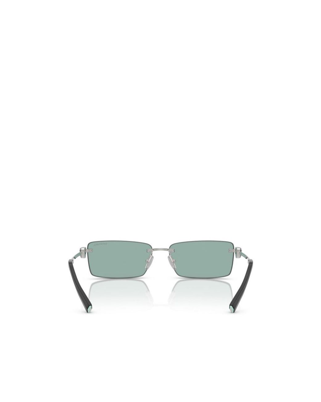 Tiffany & Co Metallic Rimless Rectangular Sunglasses