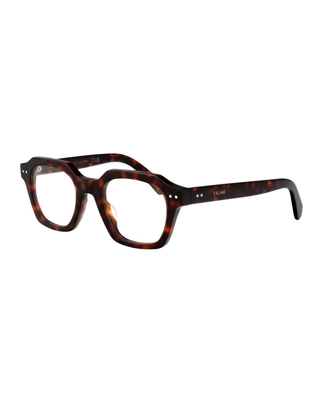 Céline White Full-Rim Non-Prescription Glasses for men