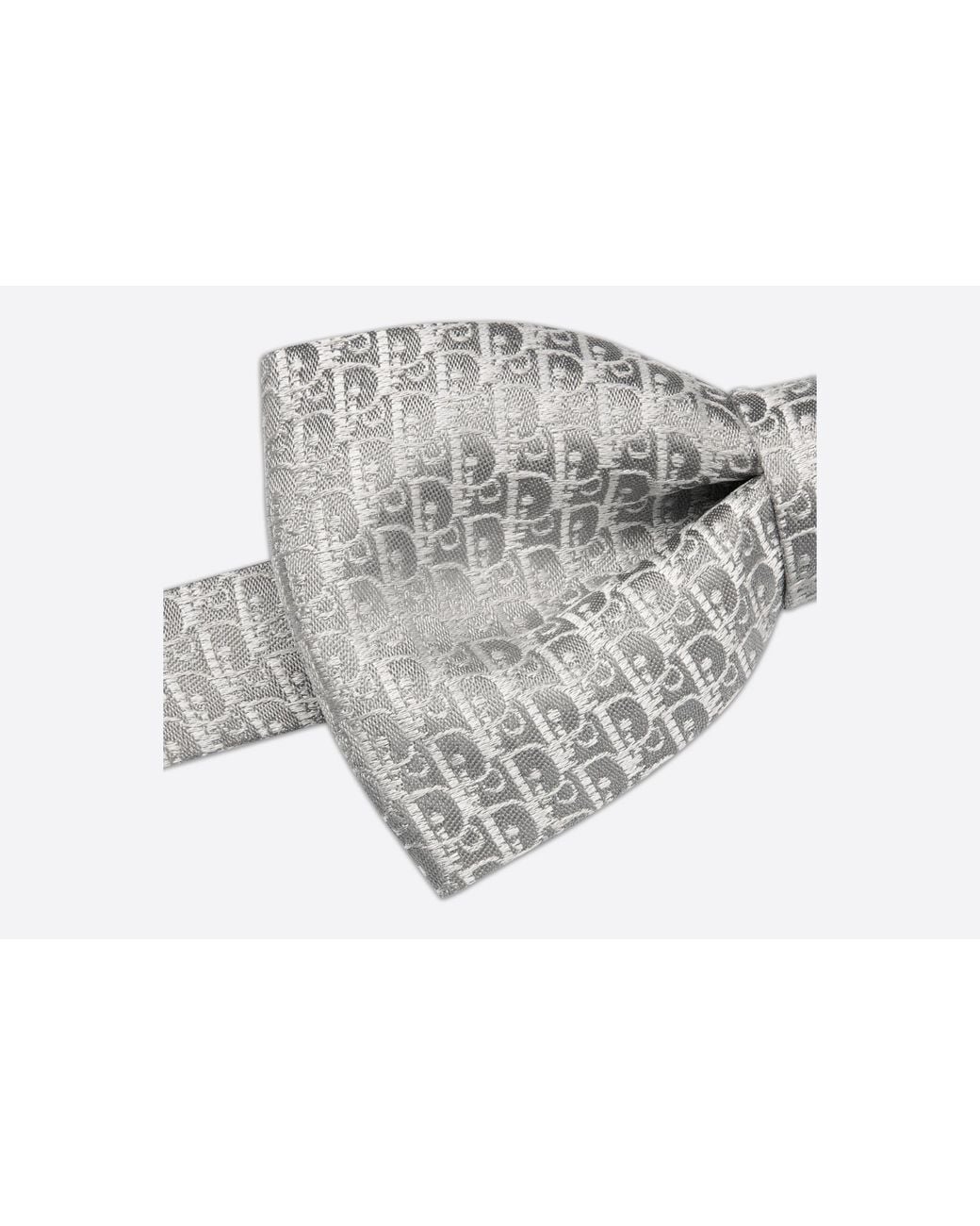 Dior White Oblique Bow Tie for men