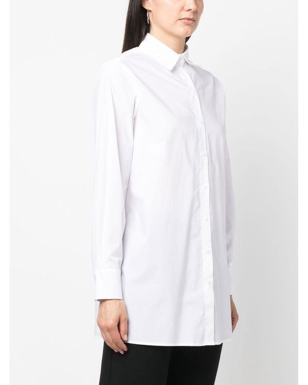 Karl Lagerfeld White Long Sleeved Buttoned Shirt