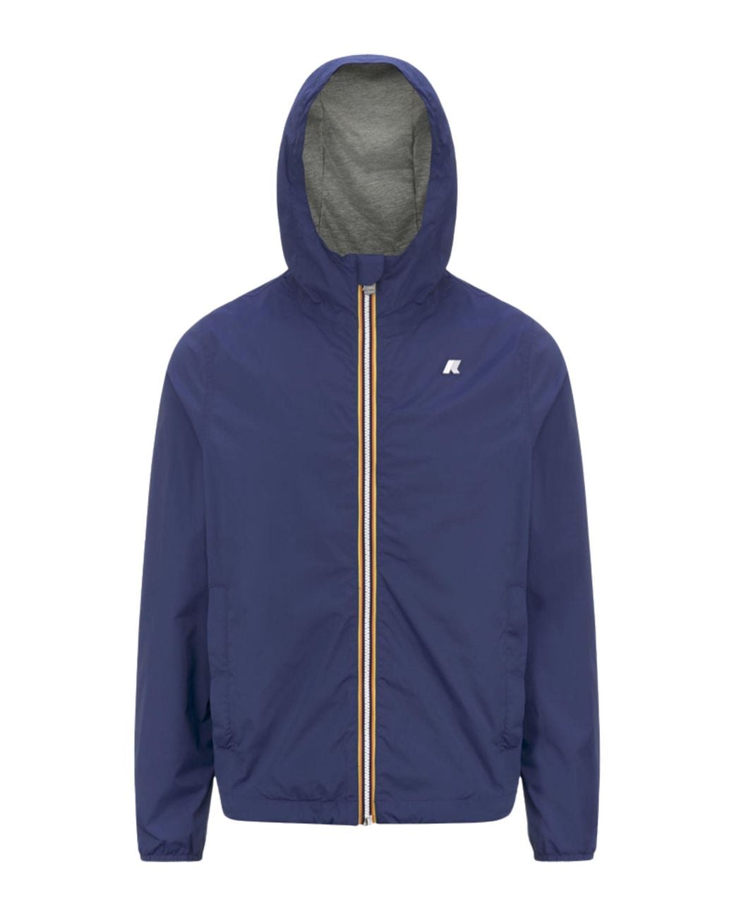 K-Way Blue Zip-Up Hooded Jacket for men