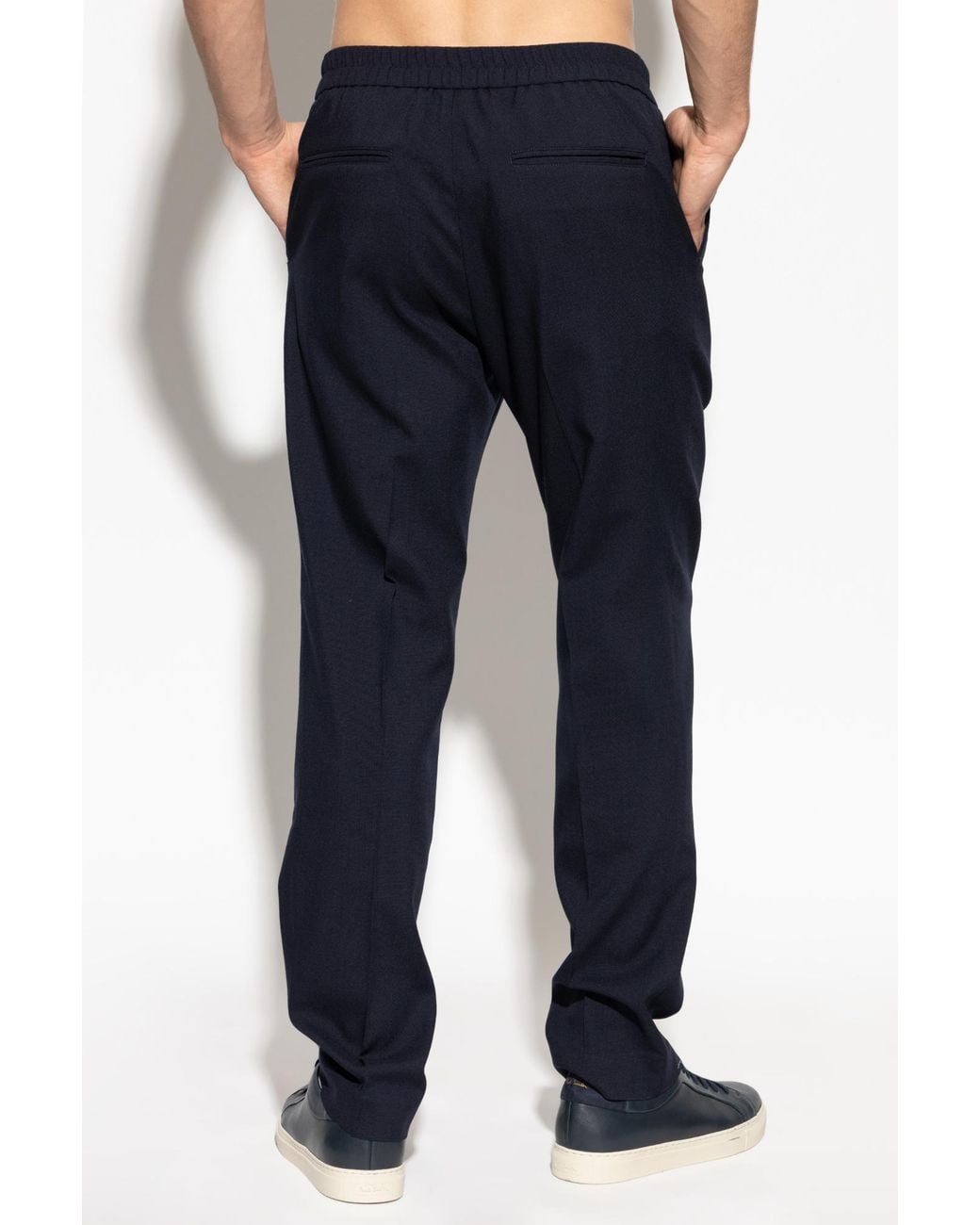 Paul Smith Blue Elastic-Waist Pants for men