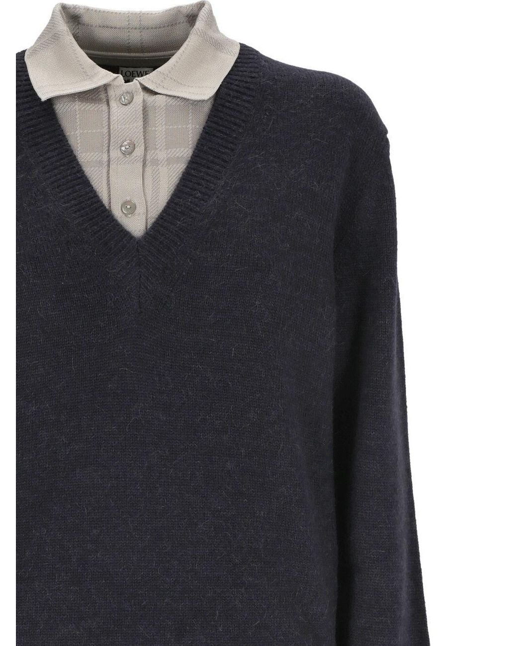 Loewe Blue Trompe L'Oeil Jumper