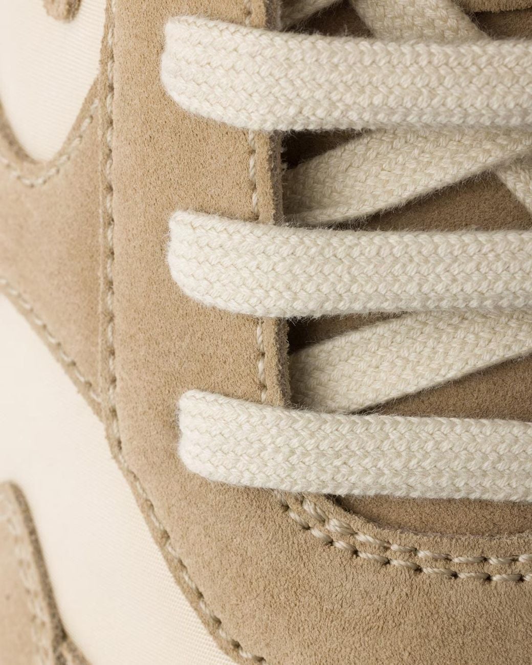 Prada Natural Prax Suede And Re-Nylon Sneakers for men