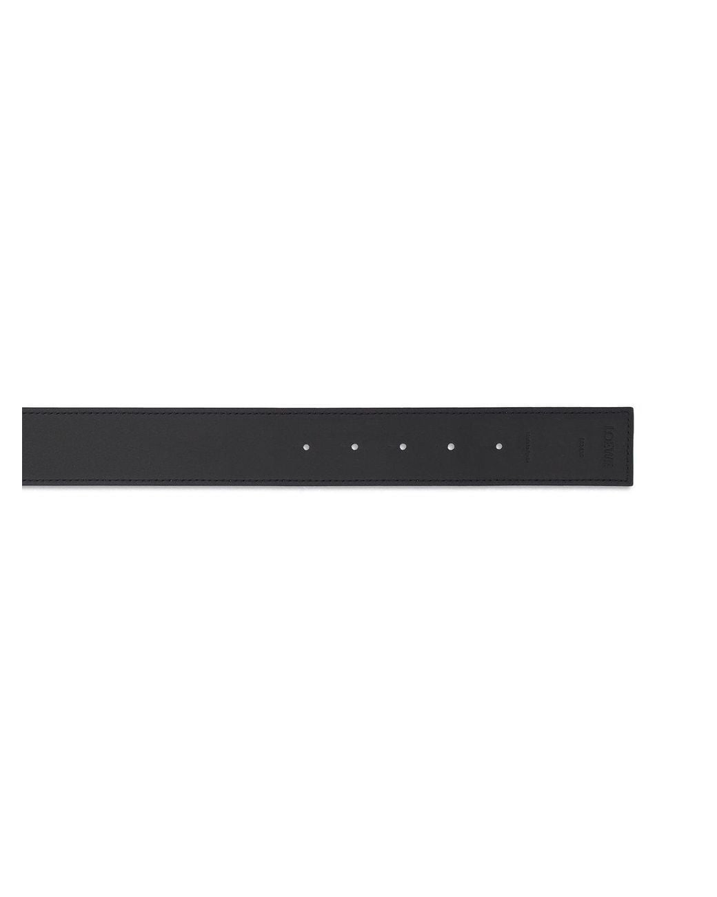 Loewe Brown Logo Buckled Reversible Belt for men