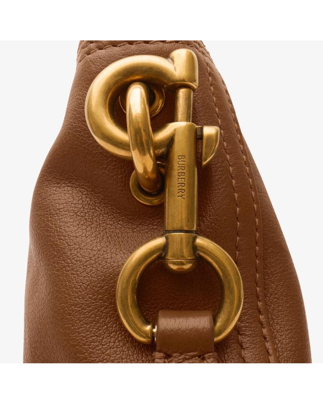 Burberry Brown Mini B Clip Bucket Bag
