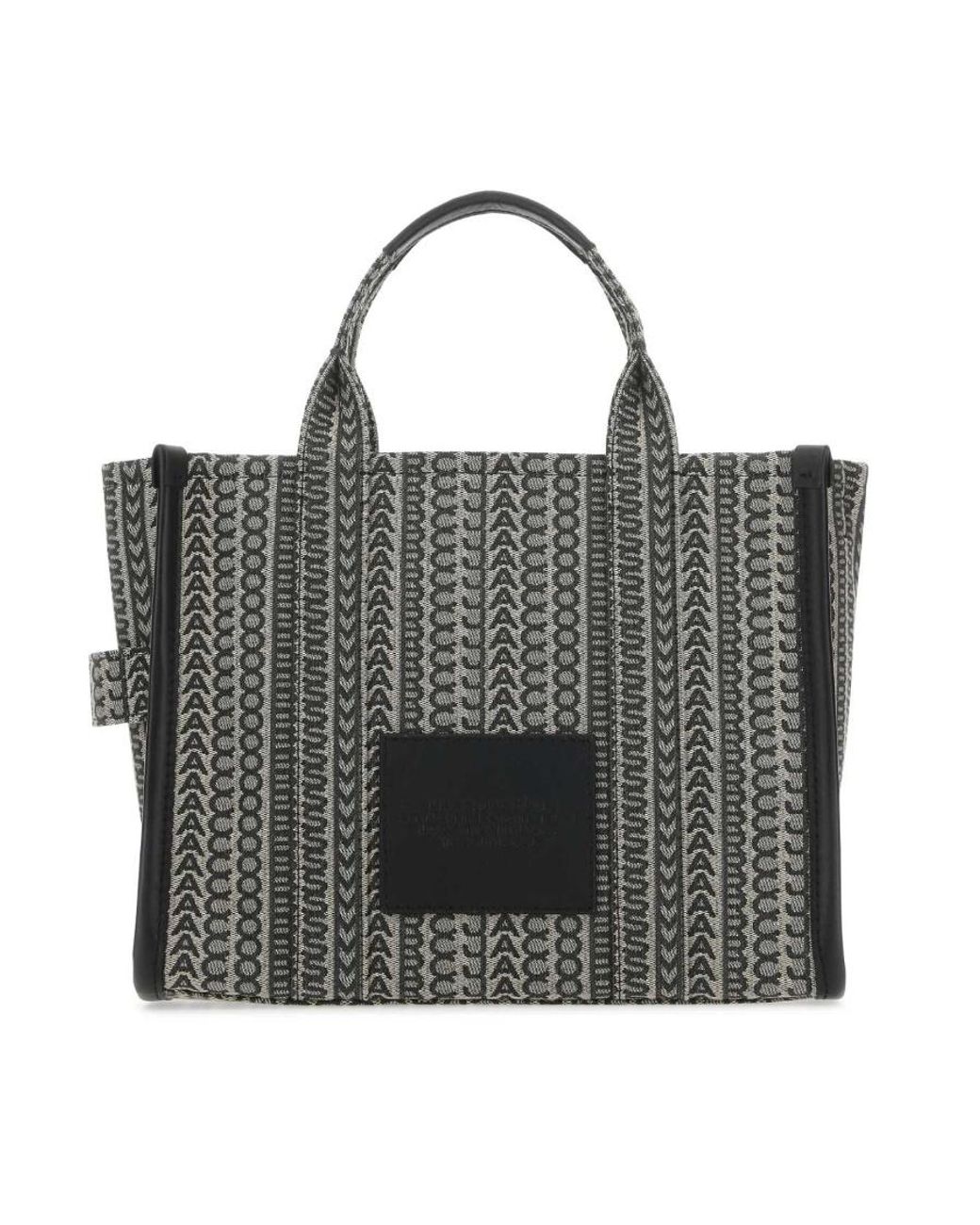 Marc Jacobs Black Monogram Jacquard Medium Tote Bag