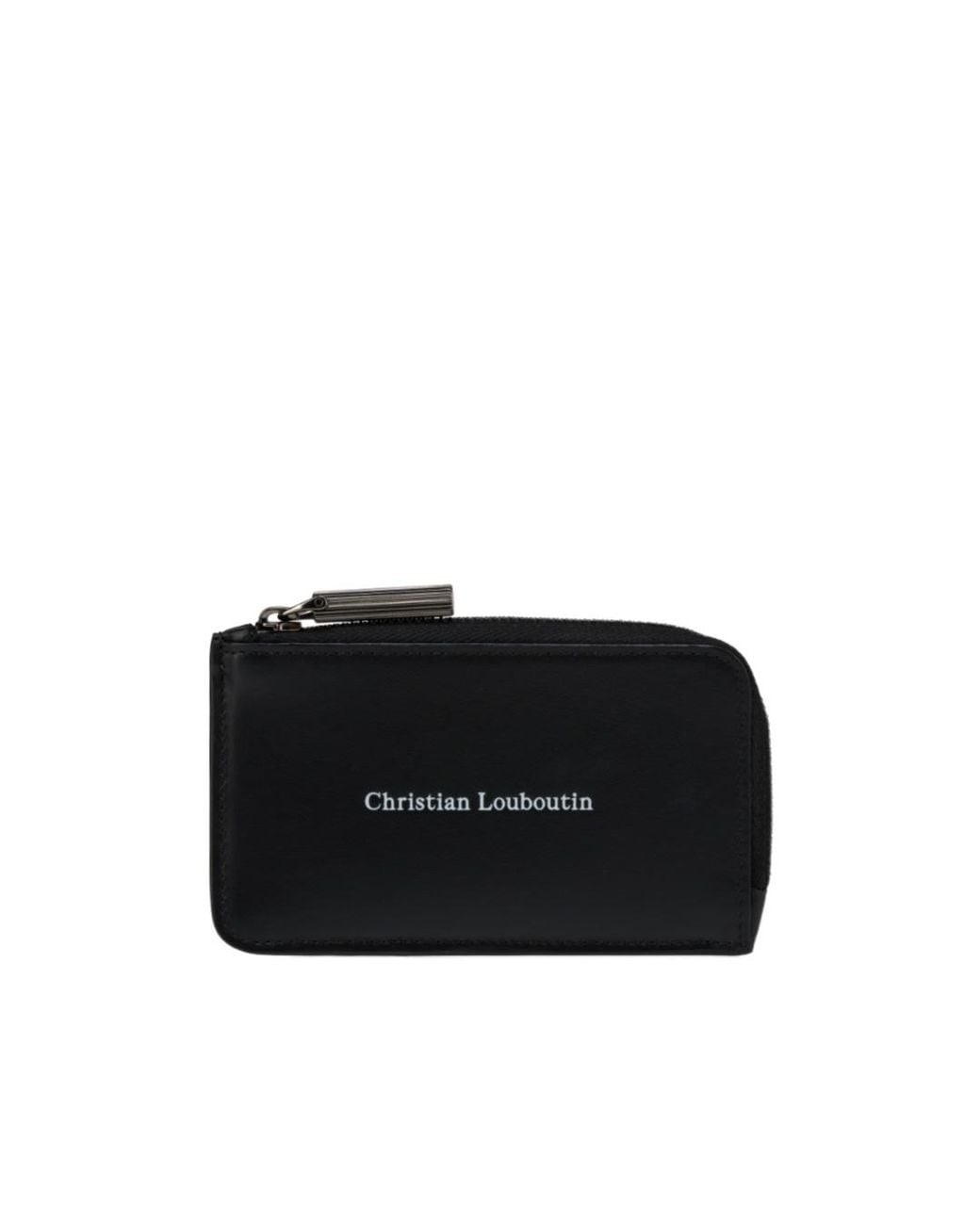 Christian Louboutin Black Canopy Zipped Card Holder for men