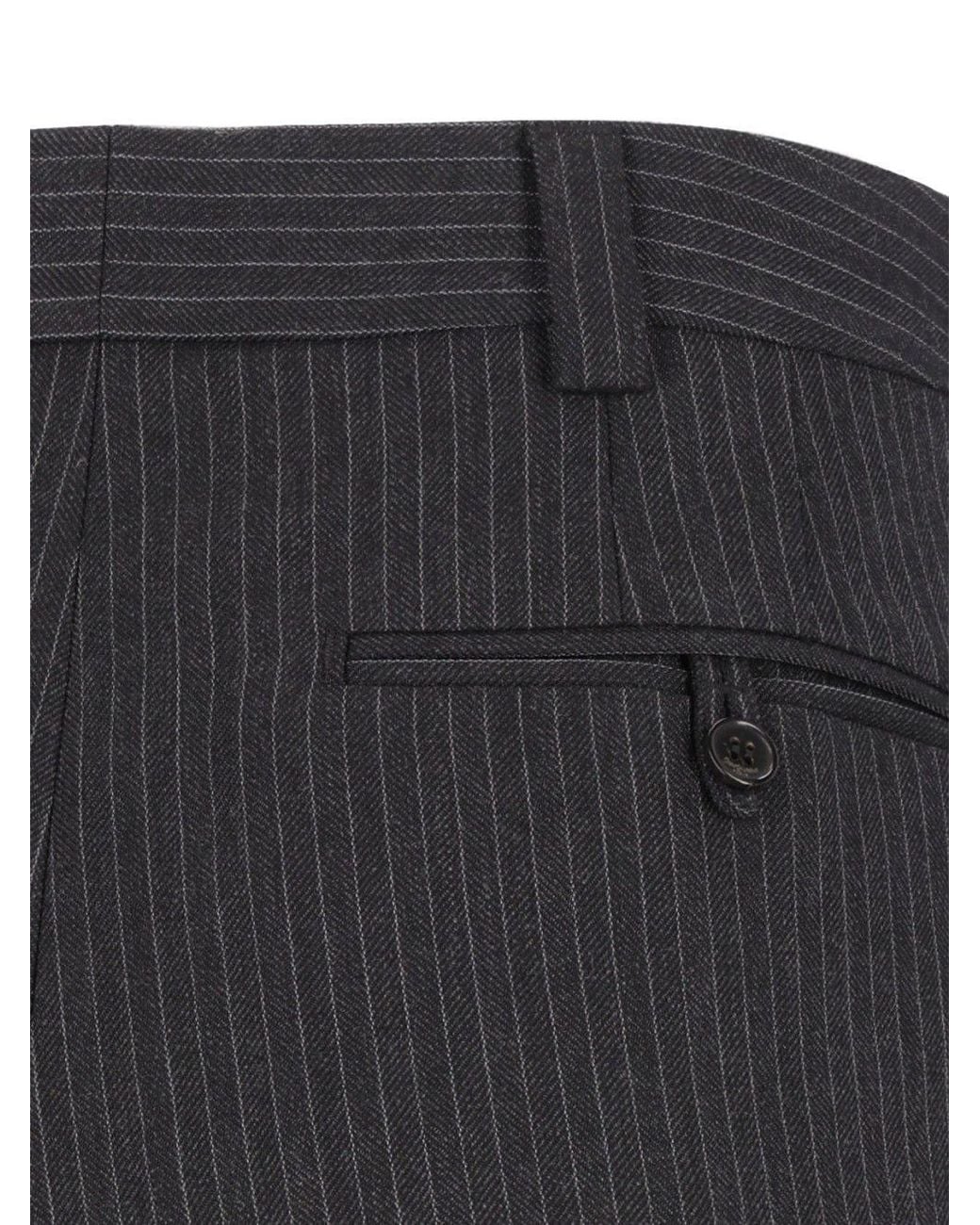 Saint Laurent Gray Belt Loop Casual Pants for men