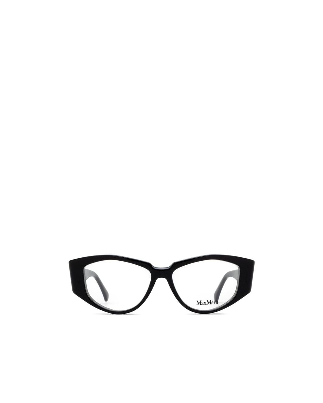 Max Mara White Irregular Frame Glasses