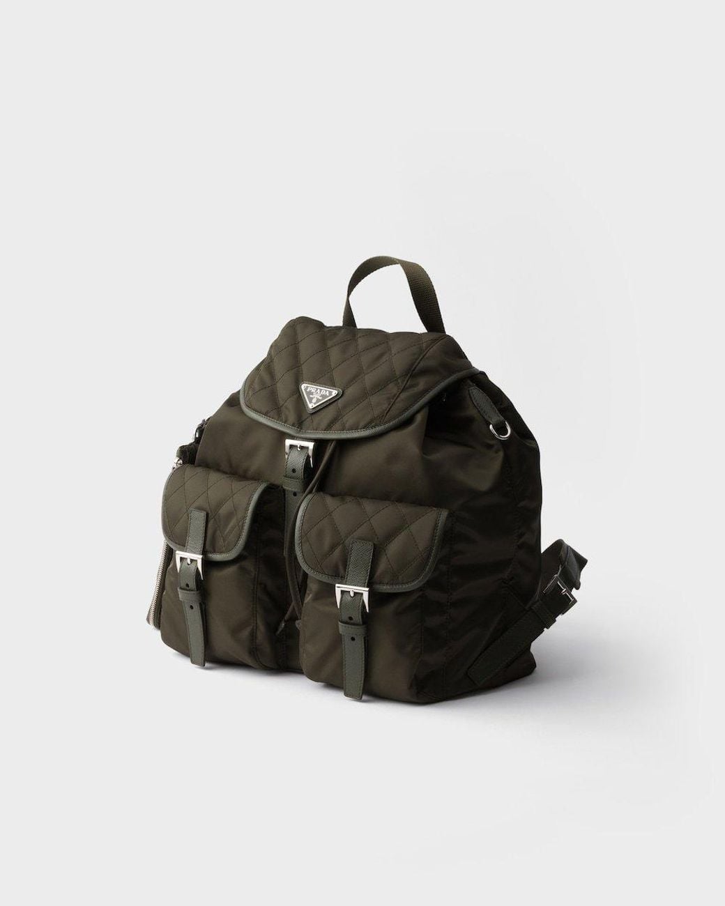 Prada Black Tessuto Quilted Pocket Backpack