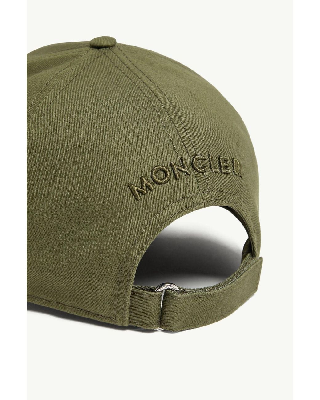 Moncler Green Curved-Brim Logo Baseball Cap for men