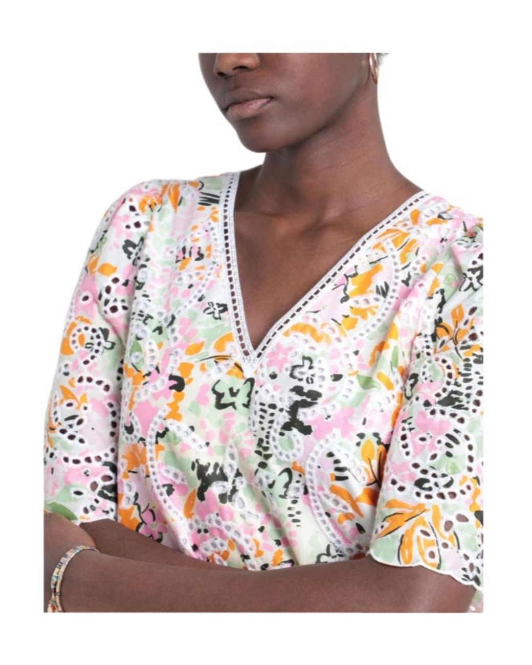 MAX&Co. White Floral Dress