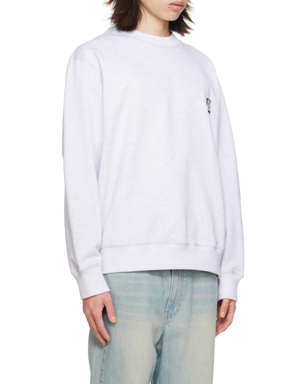 Wooyoungmi White Logo-Embroidered Sweatshirt for men