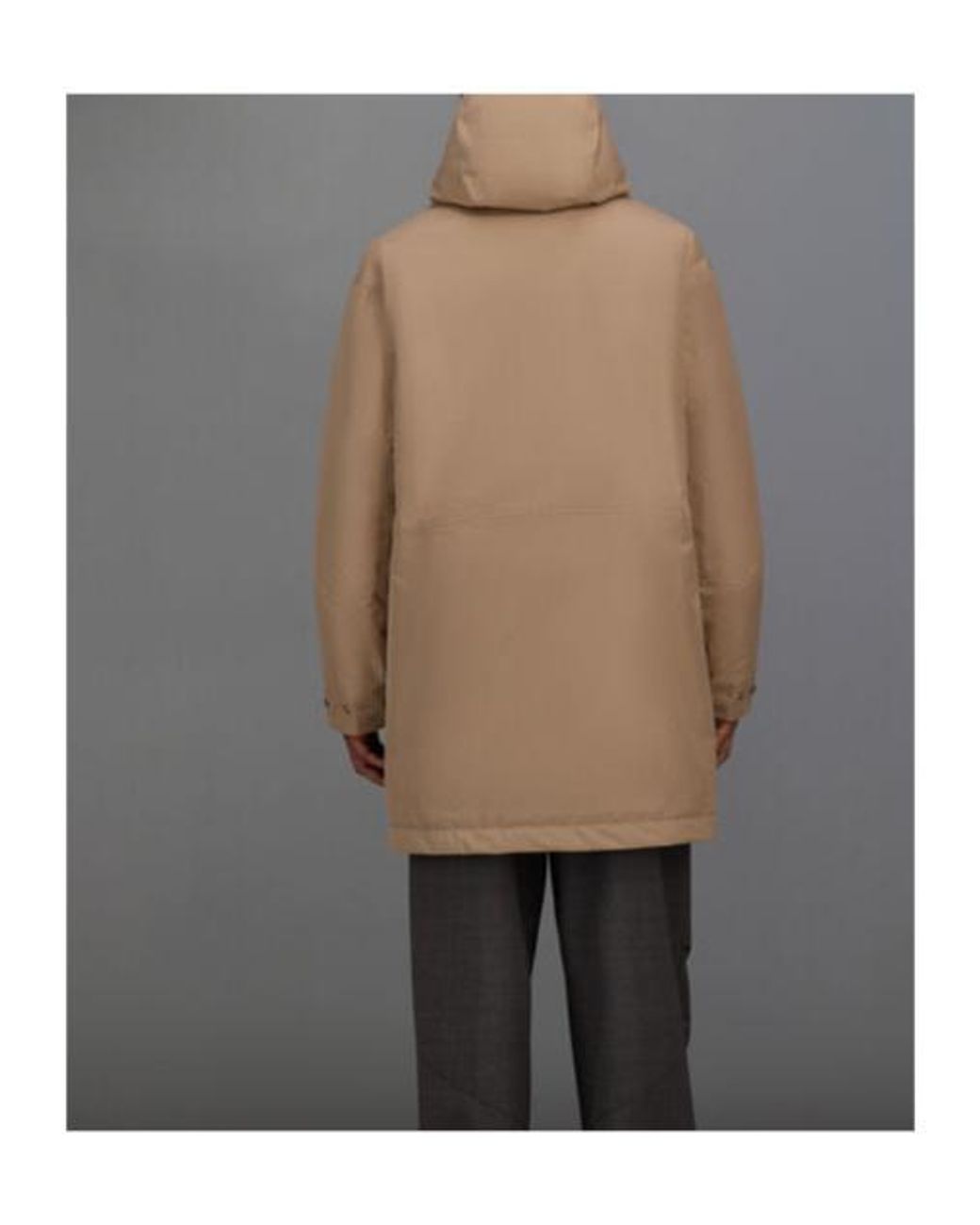 Herno Brown Laminar Short Parka for men