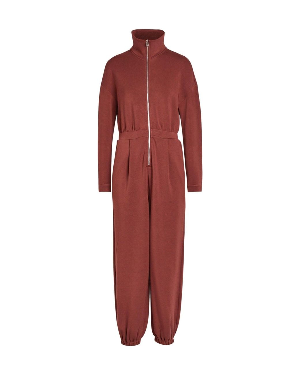 Varley Red Jessie Stretch Jersey Jumpsuit