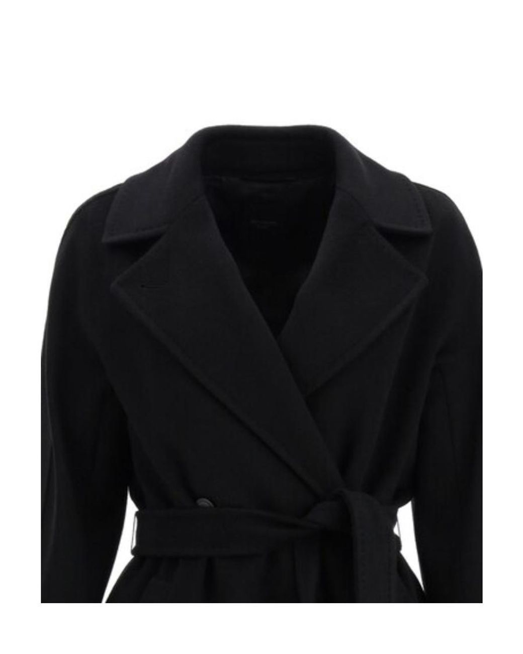 Weekend by Maxmara Black Resina Belted Waist Coat