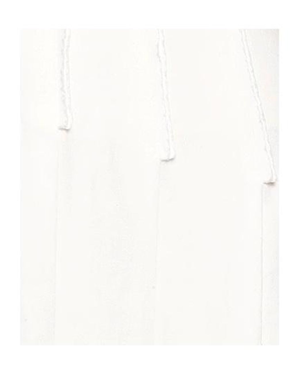 Chloé White Basic Solid Colour A-Line Swing Skirt