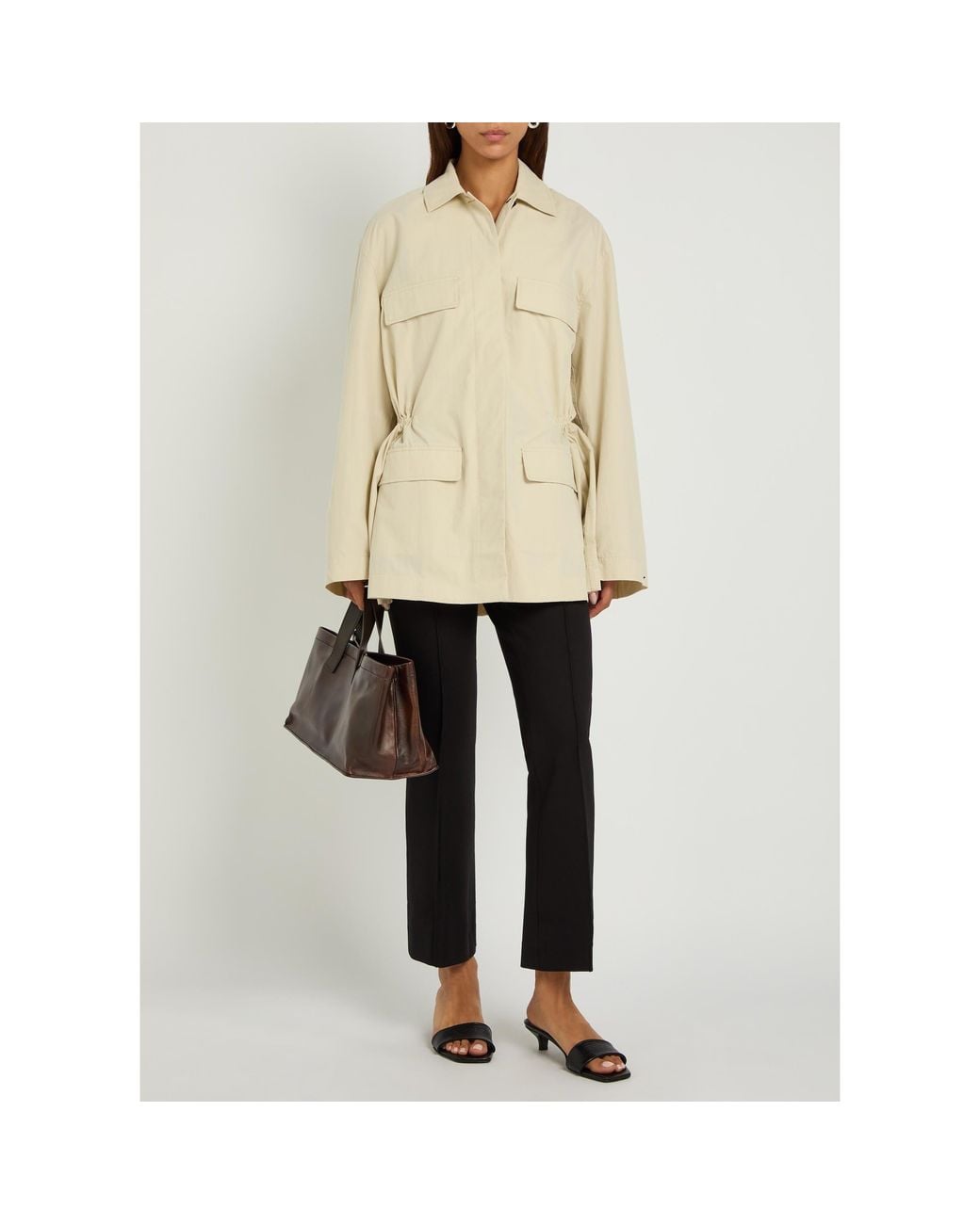 Rag & Bone Black High-Waist Stretch Flared Pants