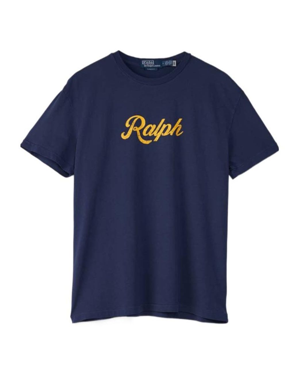 Polo Ralph Lauren Blue Logo Printed Crewneck T-Shirt for men
