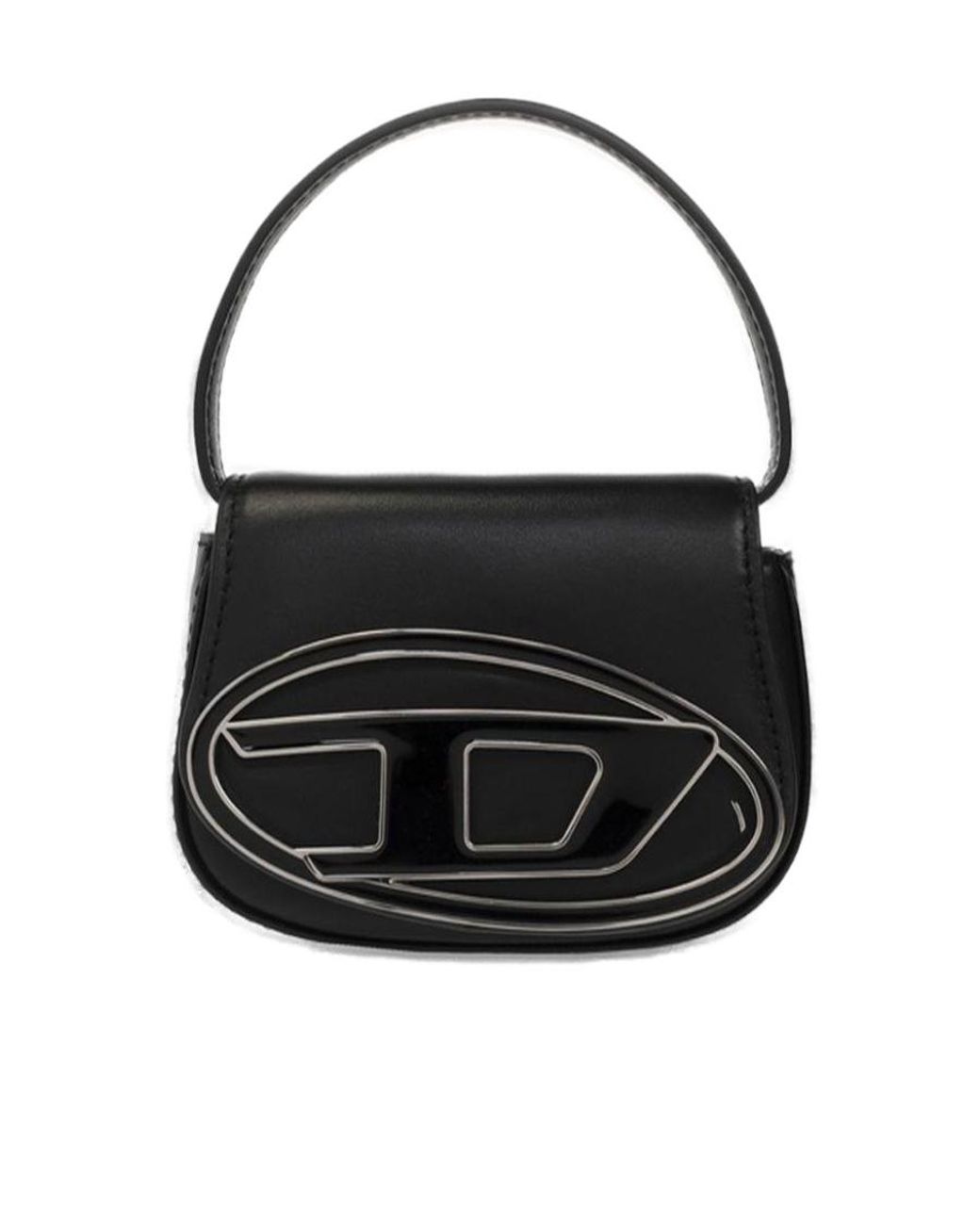 DIESEL Black 1Dr Xs-Iconic D Logo Plaque Mini Crossbody Bag